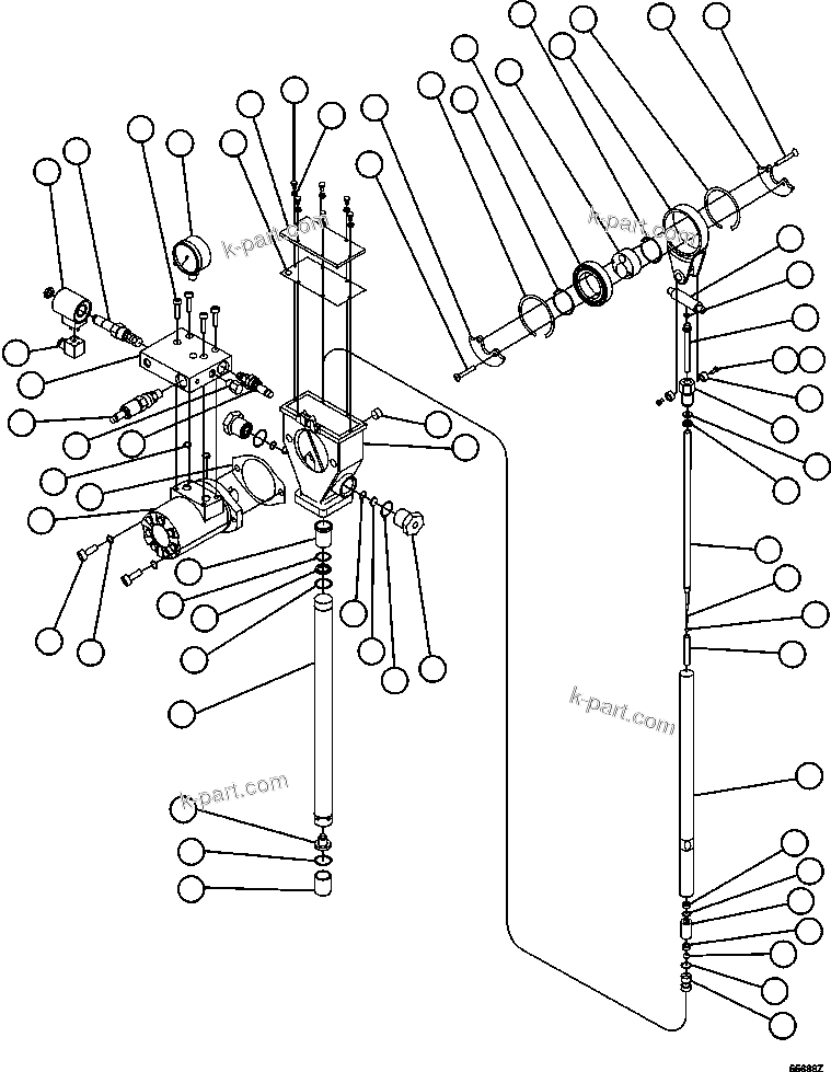 Komatsu parts book diagram for AFE47-CM 730E S/N A30310 & A30312-A30317  A.T. MASSEY: LUBE PUMP ASSEMBLY (PC1767)