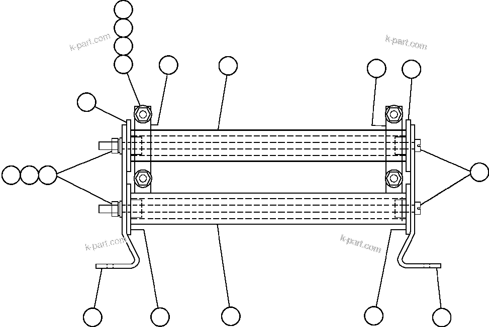 Komatsu parts book diagram for AFE47-CM 730E S/N A30310 & A30312-A30317  A.T. MASSEY: RESISTOR ASSEMBLY (VE6108)
