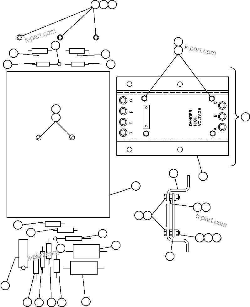 Komatsu parts book diagram for AFE47-CM 730E S/N A30310 & A30312-A30317  A.T. MASSEY: PANEL - I.S.O. (PB4252)
