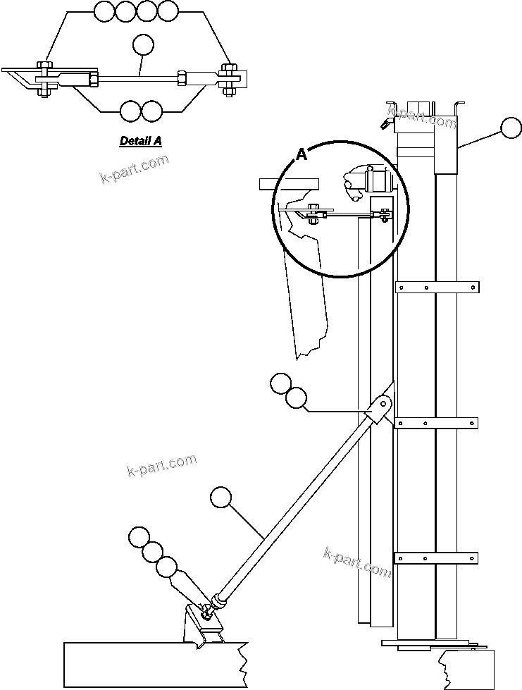 Komatsu parts book diagram for AFE47-DH 730E S/N A30375             ALCOA: RADIATOR INSTALLATION