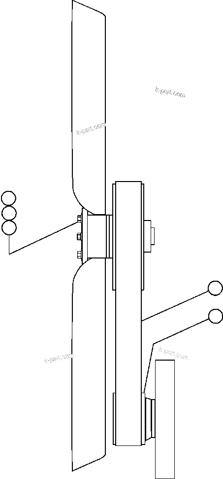 Komatsu parts book diagram for AFE47-DH 730E S/N A30375             ALCOA: FAN & FAN DRIVE