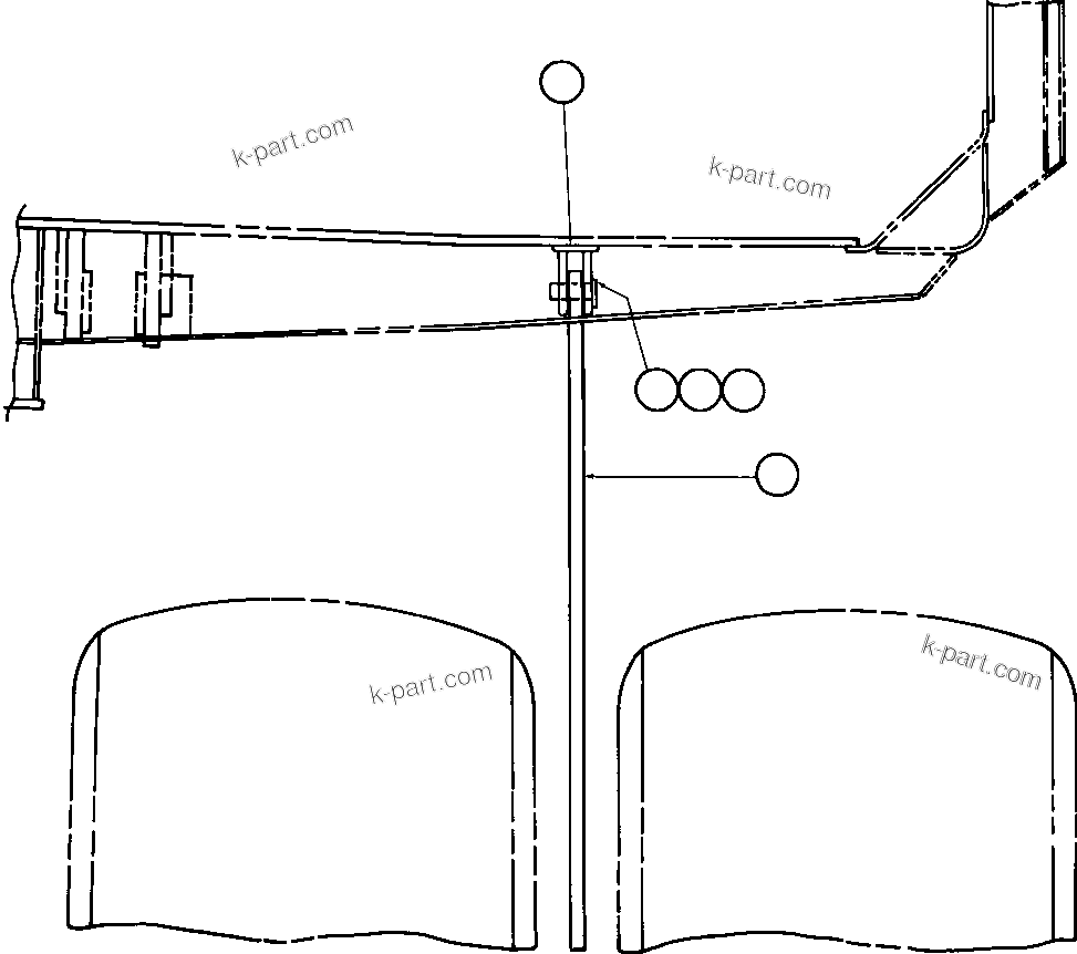 Komatsu parts book diagram for AFE47-DH 730E S/N A30375             ALCOA: ROCK EJECTORS INSTALLATION