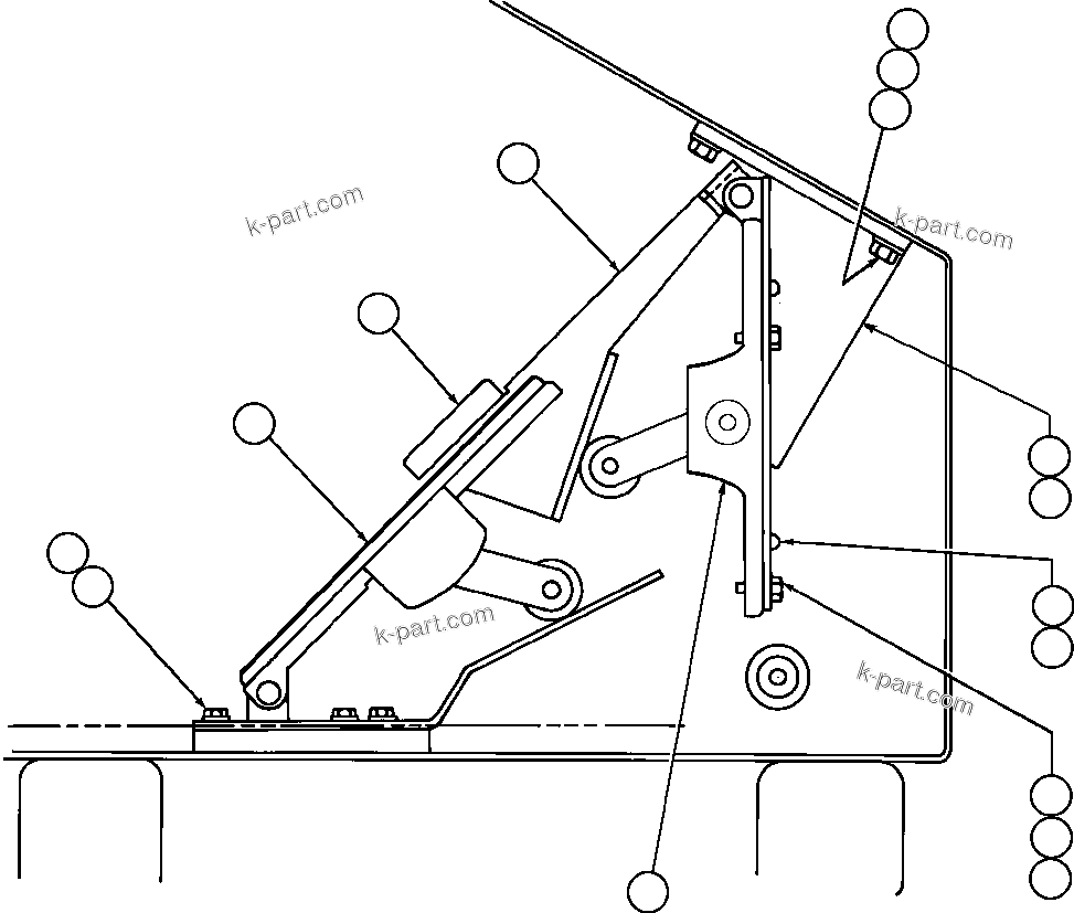 Komatsu parts book diagram for AFE47-DH 730E S/N A30375             ALCOA: THROTTLE & RETARDER INSTALLATION