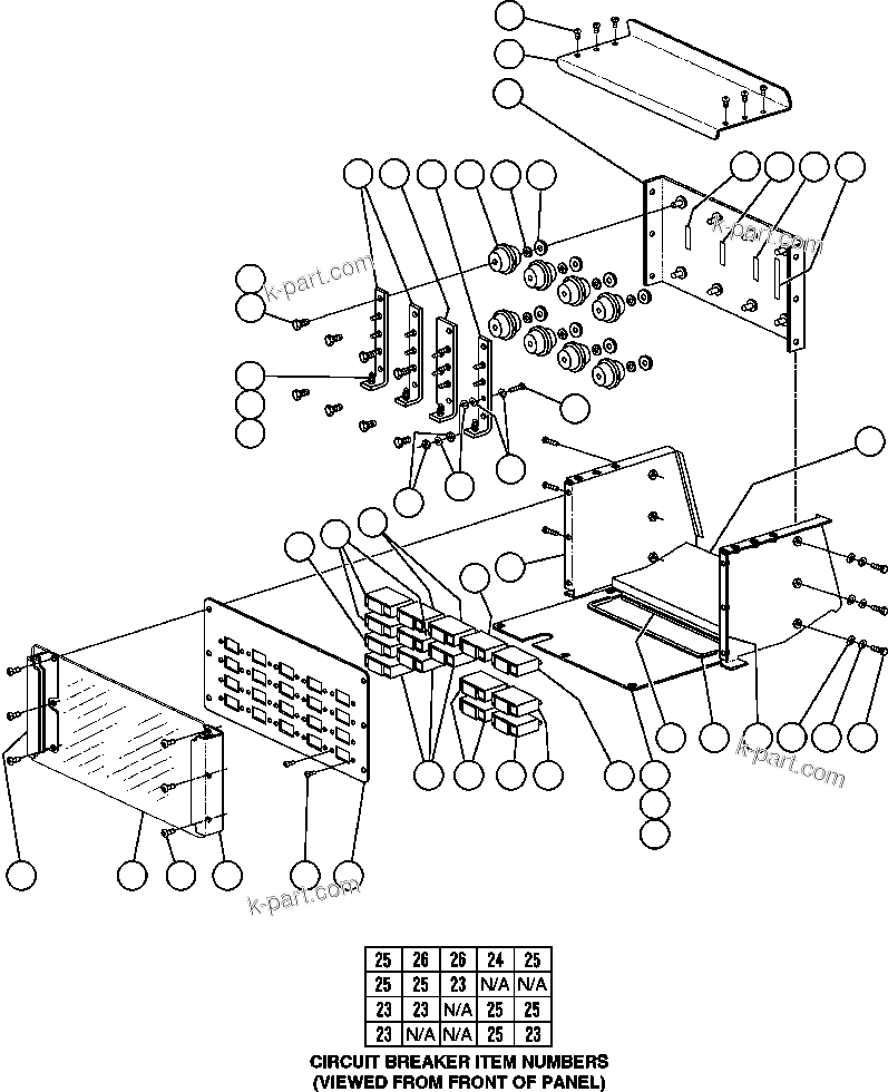 Komatsu parts book diagram for AFE47-DH 730E S/N A30375             ALCOA: DISTRIBUTION POWER BUS