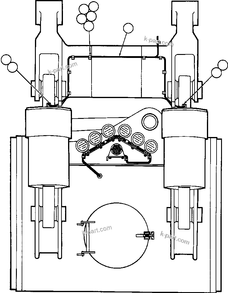 Komatsu parts book diagram for AFE47-DH 730E S/N A30375             ALCOA: TWO-SPEED RETARDING INSTALLATION