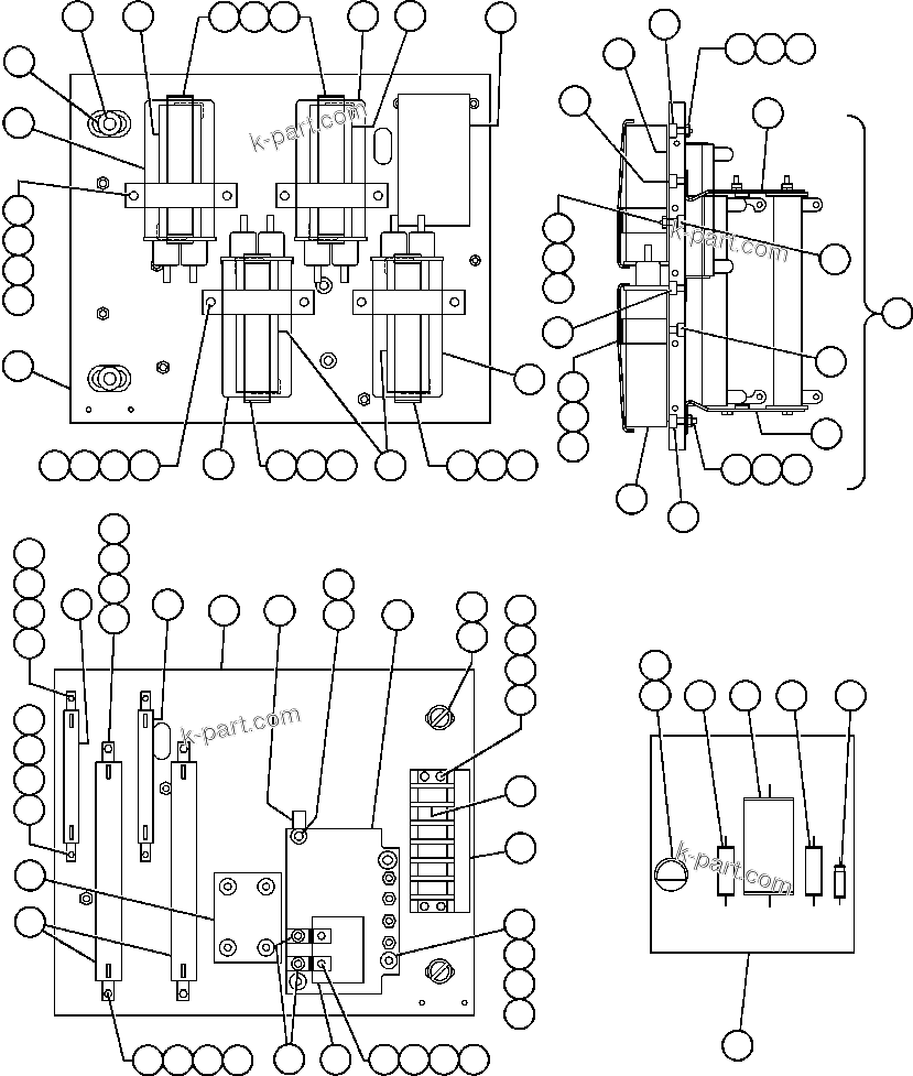 Komatsu parts book diagram for AFE47-DH 730E S/N A30375             ALCOA: PANEL - COVER, M.F.S.E. (VE4910)