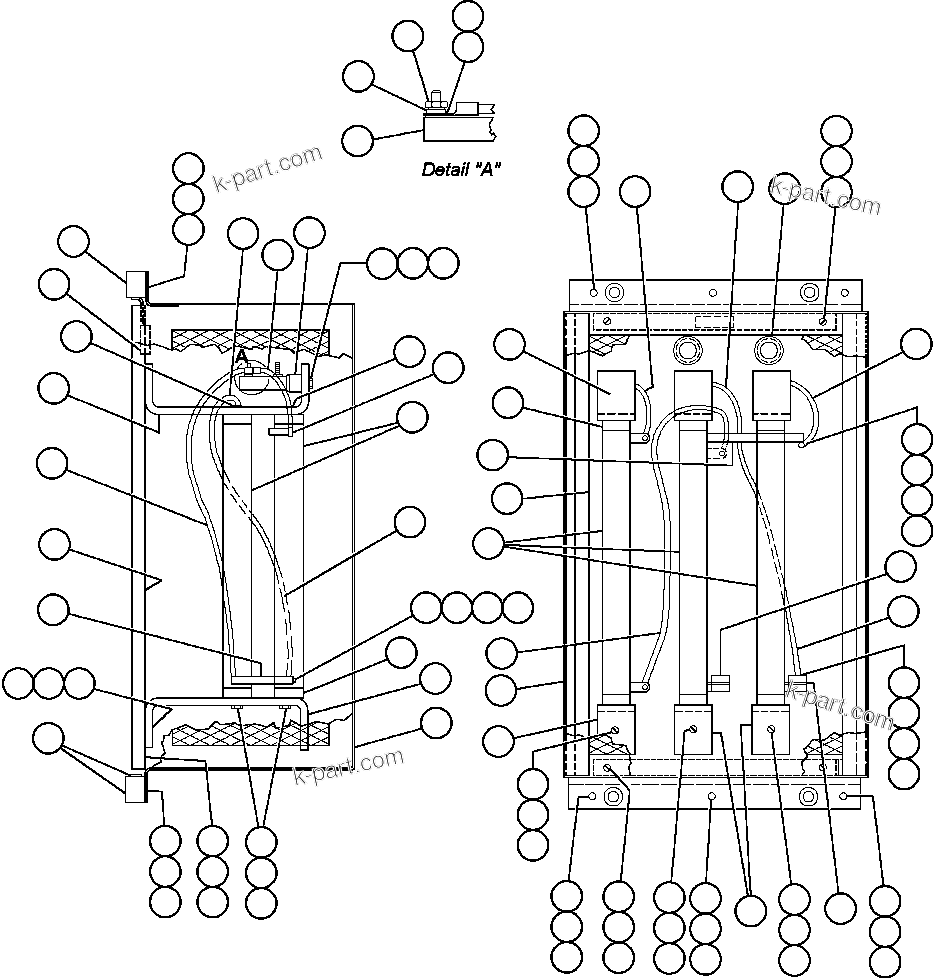 Komatsu parts book diagram for AFE47-DH 730E S/N A30375             ALCOA: PANEL - GROUND FAULT RESISTOR (PB5508)
