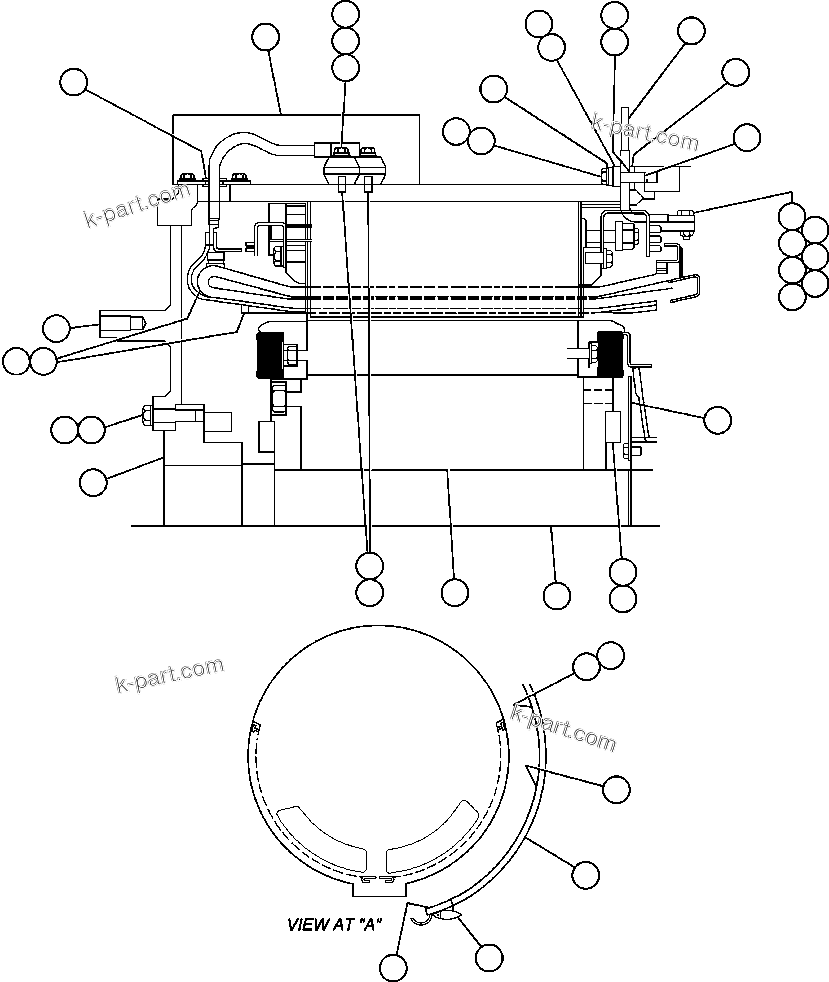 Komatsu parts book diagram for AFE47-DH 730E S/N A30375             ALCOA: ALTERNATOR - 22M2 (PB9266)