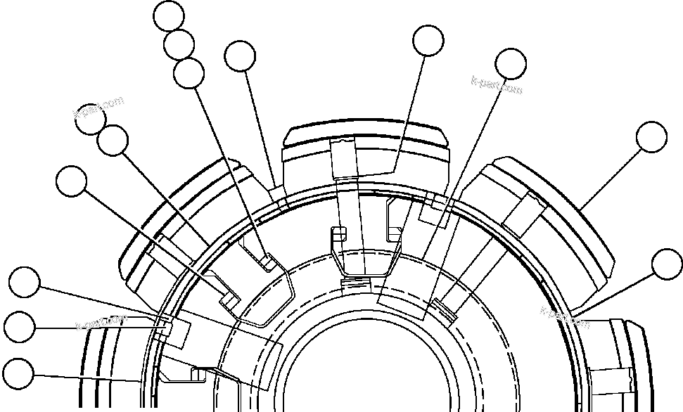 Komatsu parts book diagram for AFE47-DH 730E S/N A30375             ALCOA: ALTERNATOR - 22M2 - 2 (PB9266)