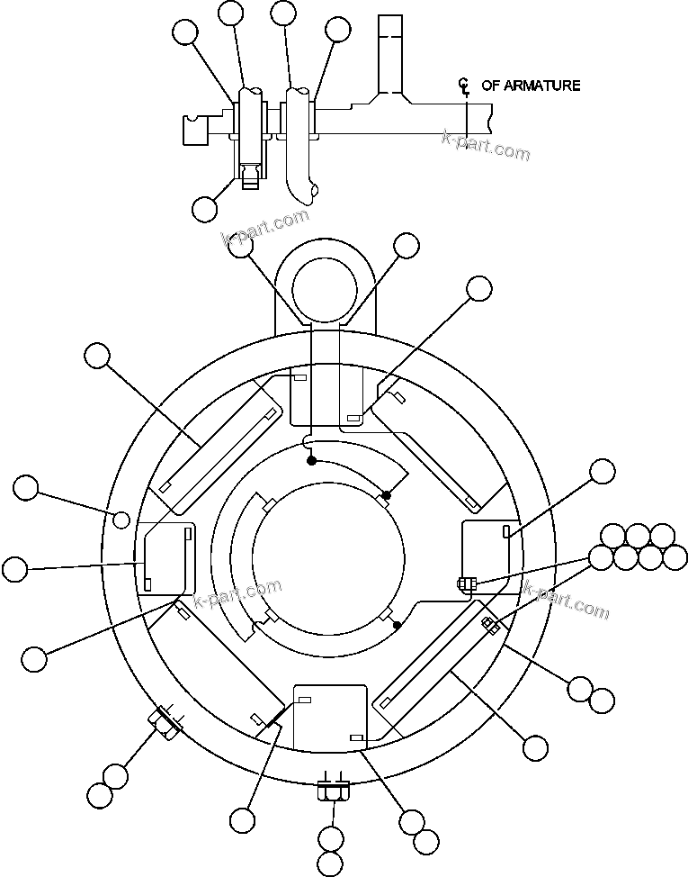 Komatsu parts book diagram for AFE47-DH 730E S/N A30375             ALCOA: BLOWER MOTOR (FIELD INSTALLATION) (GE0017)