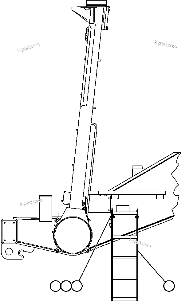 Komatsu parts book diagram for AFE47-DW 730E S/N A30410-A30411 & A30417               LOMAS BAYAS: ACCESS LADDERS INSTALLATION