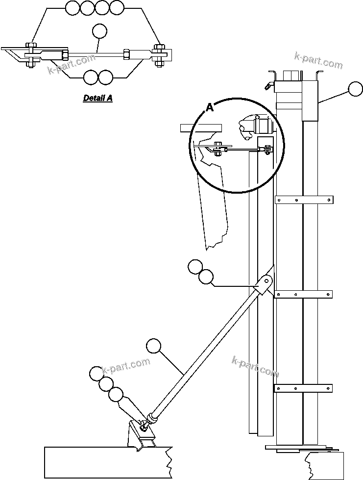 Komatsu parts book diagram for AFE47-DW 730E S/N A30410-A30411 & A30417               LOMAS BAYAS: RADIATOR INSTALLATION