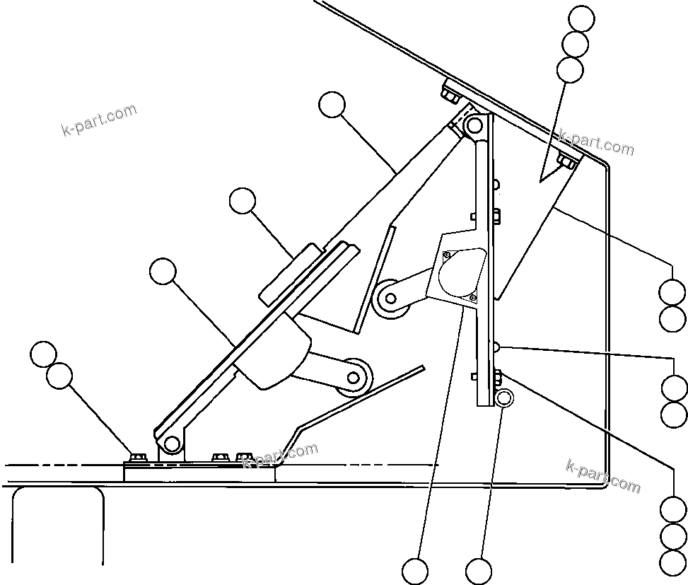 Komatsu parts book diagram for AFE47-DW 730E S/N A30410-A30411 & A30417               LOMAS BAYAS: THROTTLE & RETARDER INSTALLATION