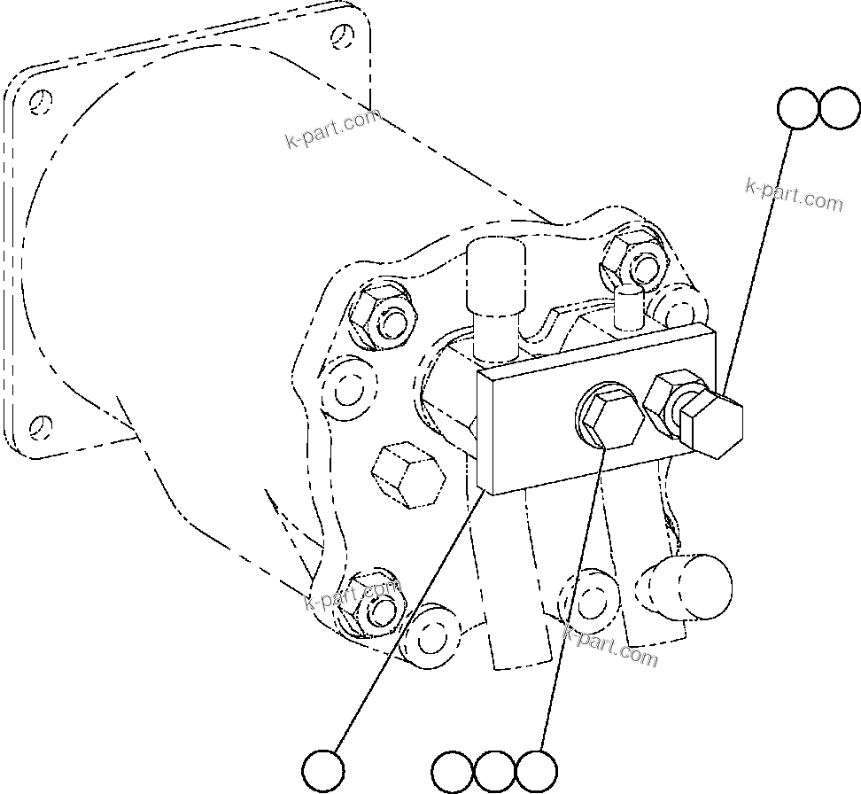 Komatsu parts book diagram for AFE47-DW 730E S/N A30410-A30411 & A30417               LOMAS BAYAS: ADJUSTABLE HOLD-DOWN ASSEMBLY (EJ1087)