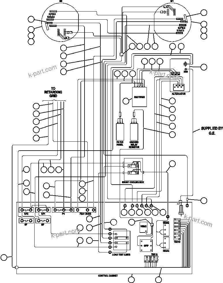 Komatsu parts book diagram for AFE47-DW 730E S/N A30410-A30411 & A30417               LOMAS BAYAS: ELECTRIC POWER COMPONENTS WIRING