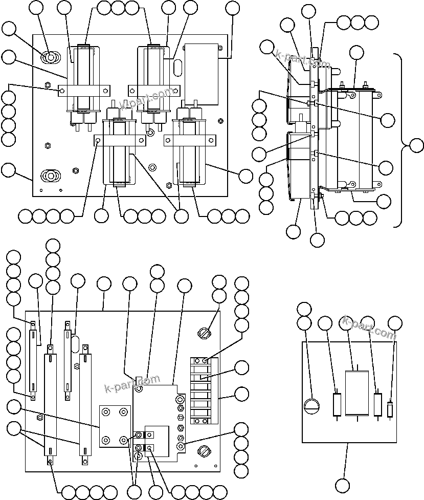Komatsu parts book diagram for AFE47-DW 730E S/N A30410-A30411 & A30417               LOMAS BAYAS: PANEL - COVER, M.F.S.E. (VE4910)
