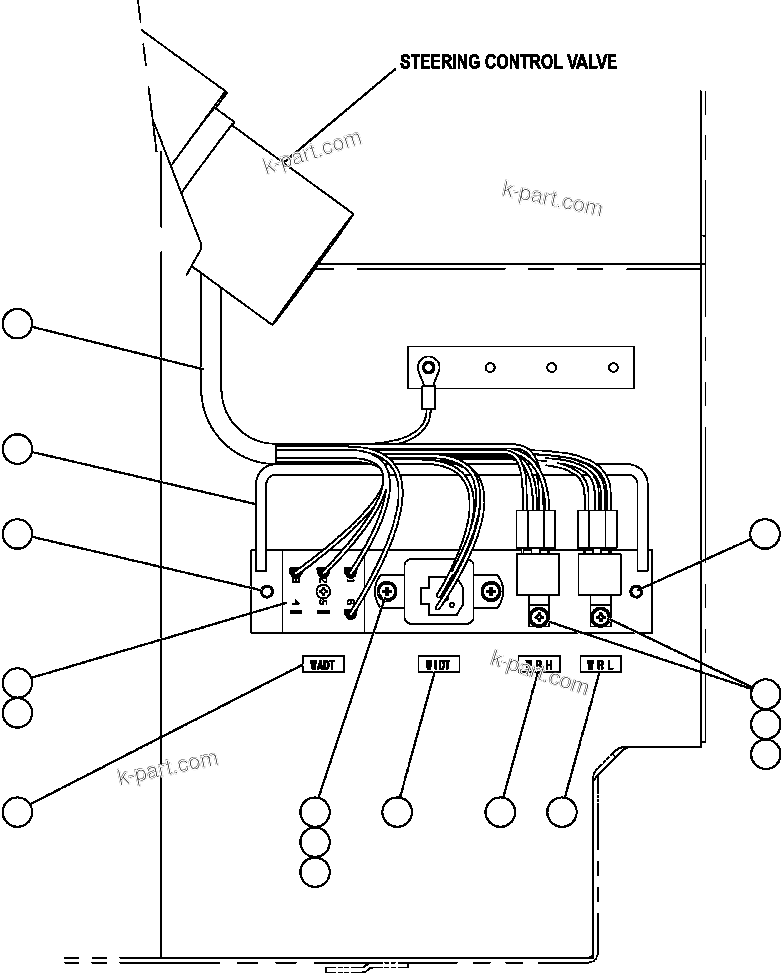 Komatsu parts book diagram for AFE47-EC 730E S/N A30434-A30436, A30438-A30439       KAL: WIPER/WASHER TIMER DELAY MODULES
