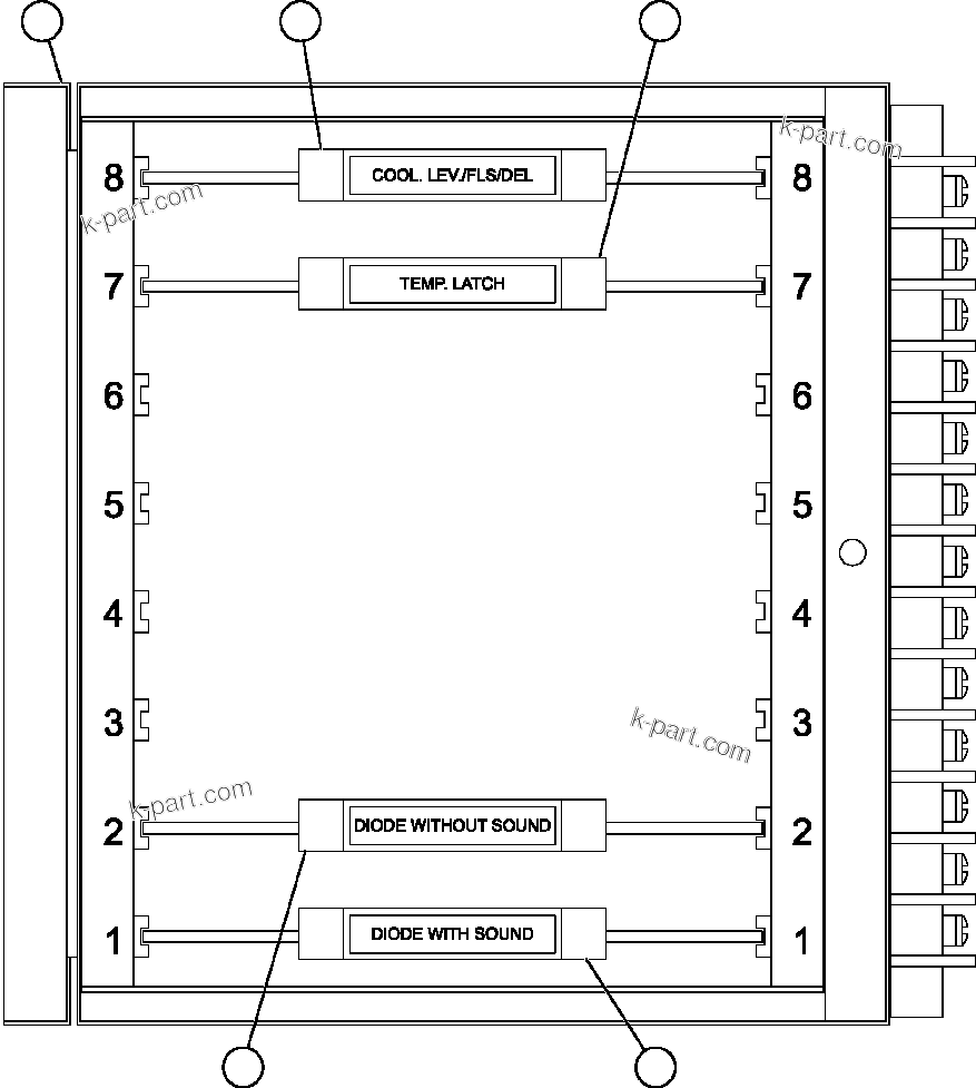 Komatsu parts book diagram for AFE47-EC 730E S/N A30434-A30436, A30438-A30439       KAL: A.I.D. MODULE ASSEMBLY (PC1810)