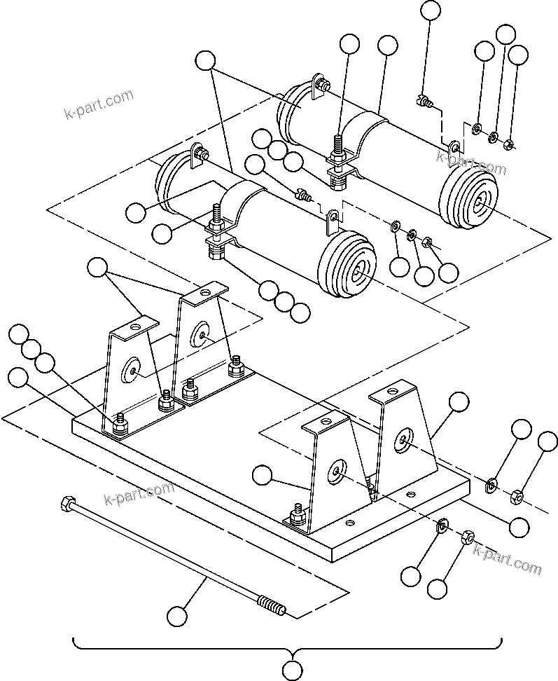 Komatsu parts book diagram for AFE47-EC 730E S/N A30434-A30436, A30438-A30439       KAL: PANEL - R1 (VE6119)