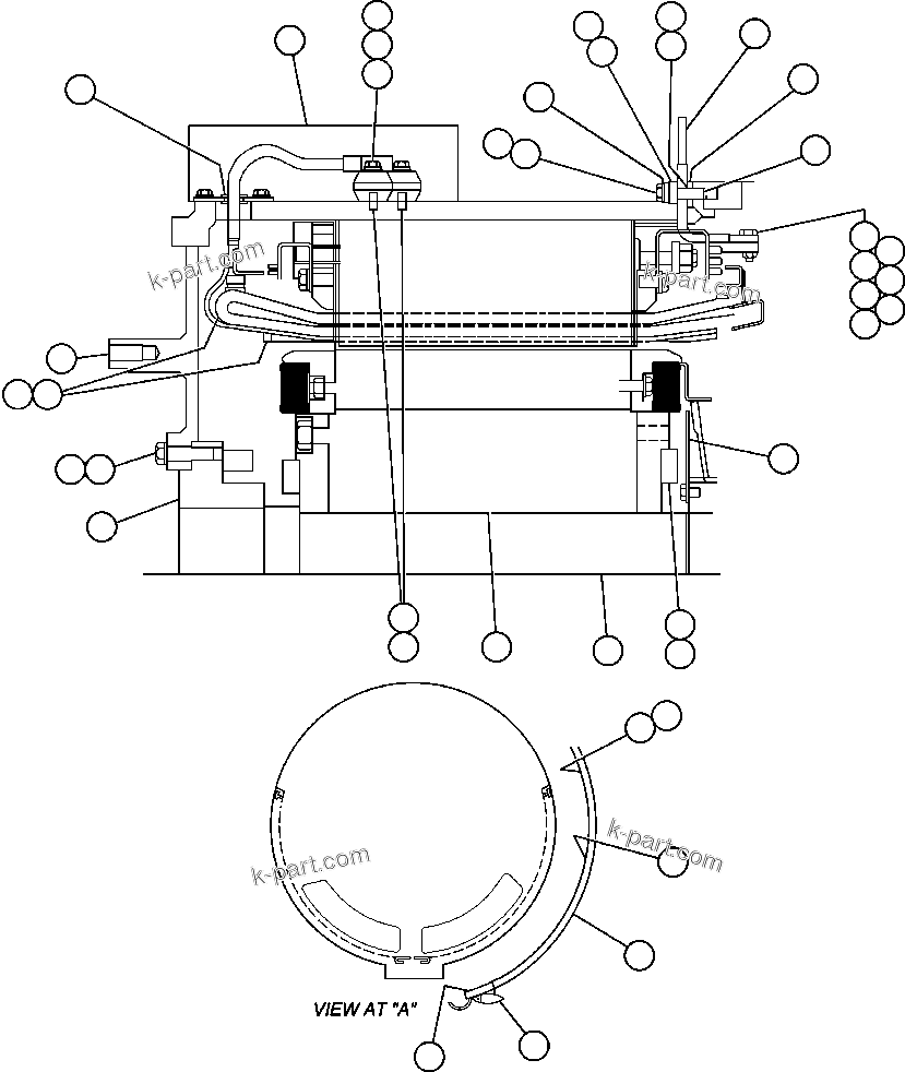Komatsu parts book diagram for AFE47-EC 730E S/N A30434-A30436, A30438-A30439       KAL: ALTERNATOR - 22M2 (PB9266)