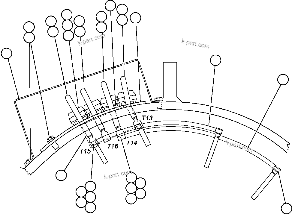 Komatsu parts book diagram for AFE47-EC 730E S/N A30434-A30436, A30438-A30439       KAL: ALTERNATOR - 22M2 - 6 (PB9266)