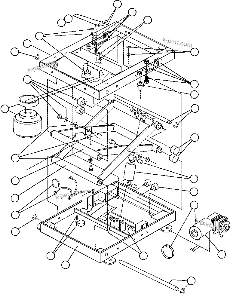 Komatsu parts book diagram for AFE47-EF 730E S/N A30445 & A30446   ORAPA MINE: OPERATOR'S SEAT ASSEMBLY - 5 (EJ8295)