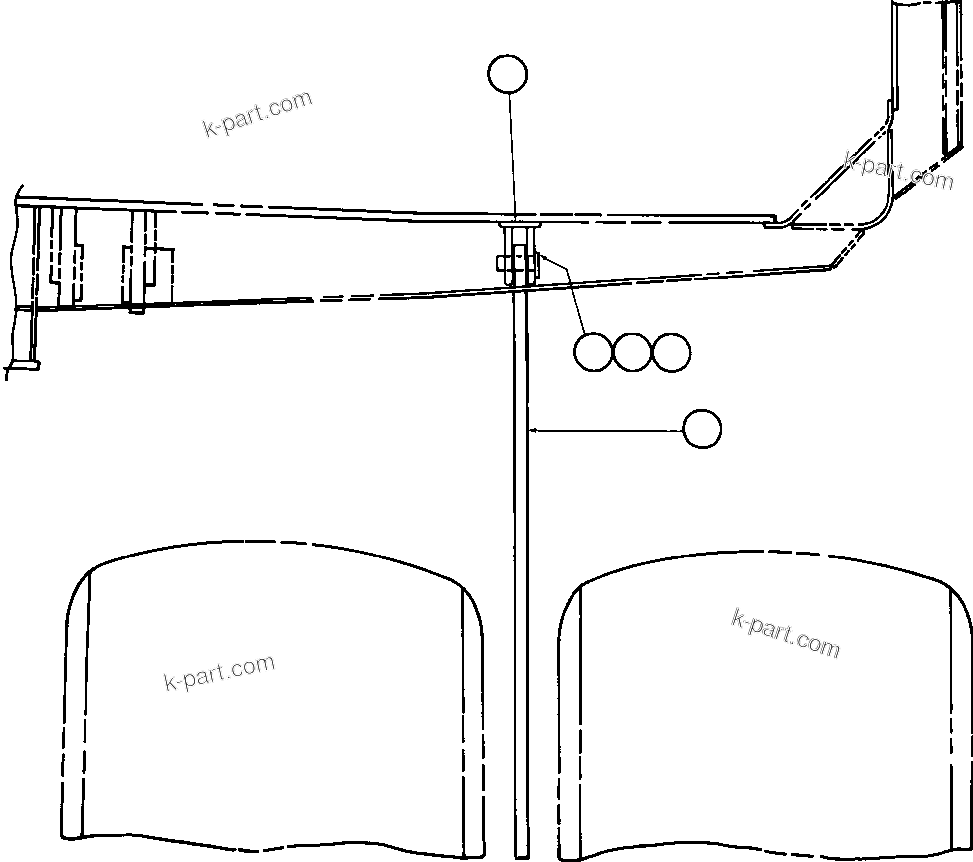 Komatsu parts book diagram for AFE47-EF 730E S/N A30445 & A30446   ORAPA MINE: ROCK EJECTORS INSTALLATION