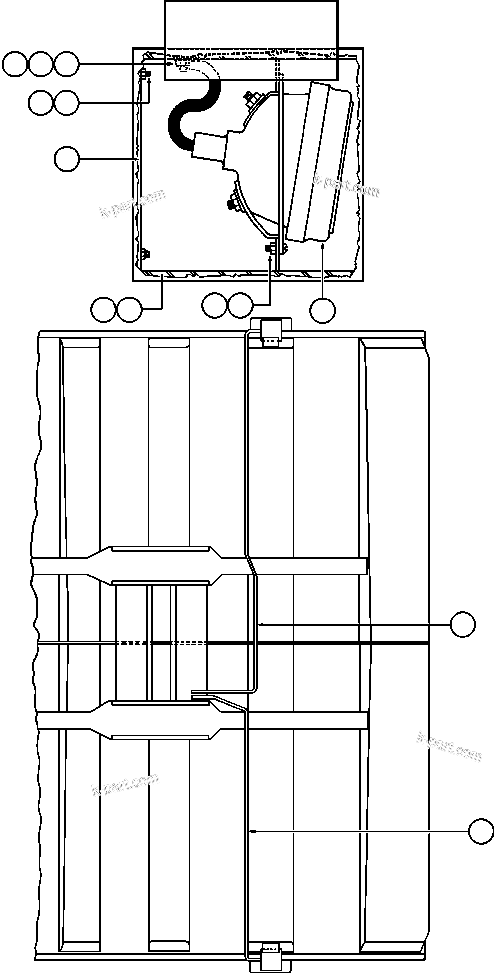 Komatsu parts book diagram for AFE47-EF 730E S/N A30445 & A30446   ORAPA MINE: REAR TURN & CLEARANCE LIGHTS