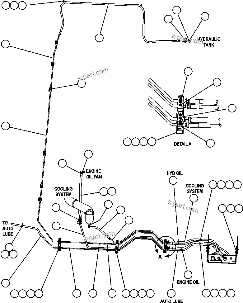 Komatsu parts book diagram for AFE47-EF 730E S/N A30445 & A30446   ORAPA MINE: SERVICE CENTER - L.H.