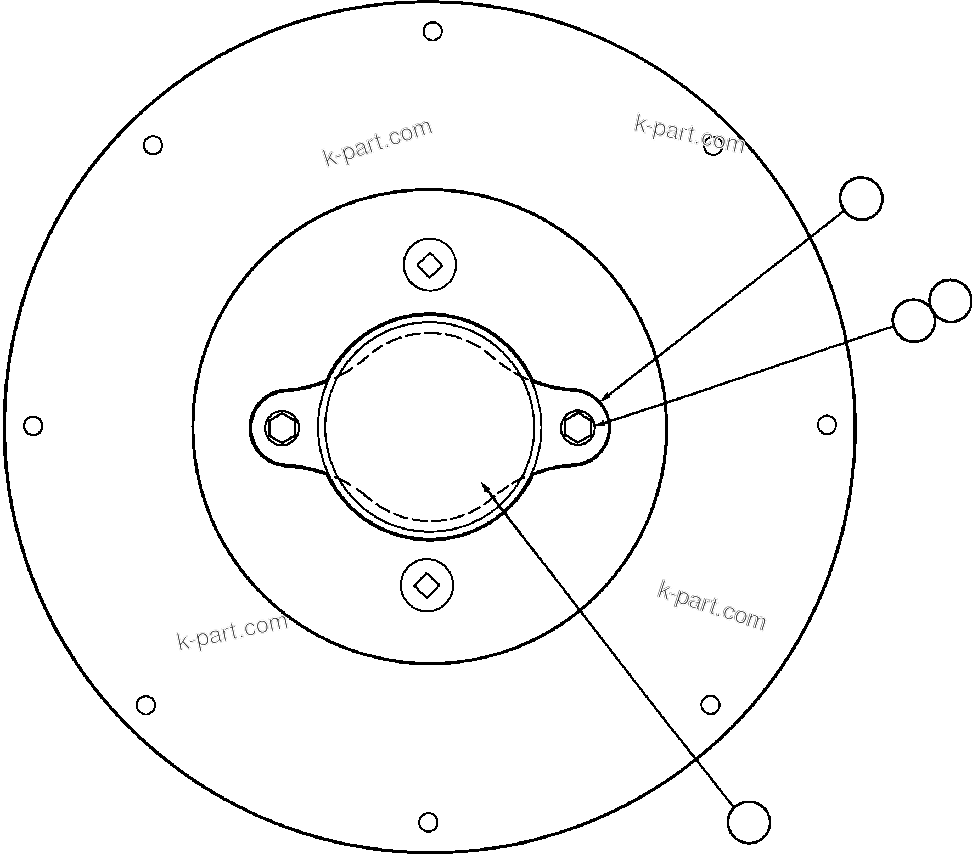 Komatsu parts book diagram for AFE47-EF 730E S/N A30445 & A30446   ORAPA MINE: HUBODOMETER INSTALLATION