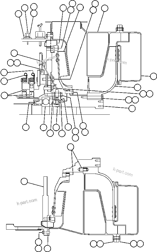 Komatsu parts book diagram for AFE47-EF 730E S/N A30445 & A30446   ORAPA MINE: ALTERNATOR - 22M2 - 1 (PB9266)