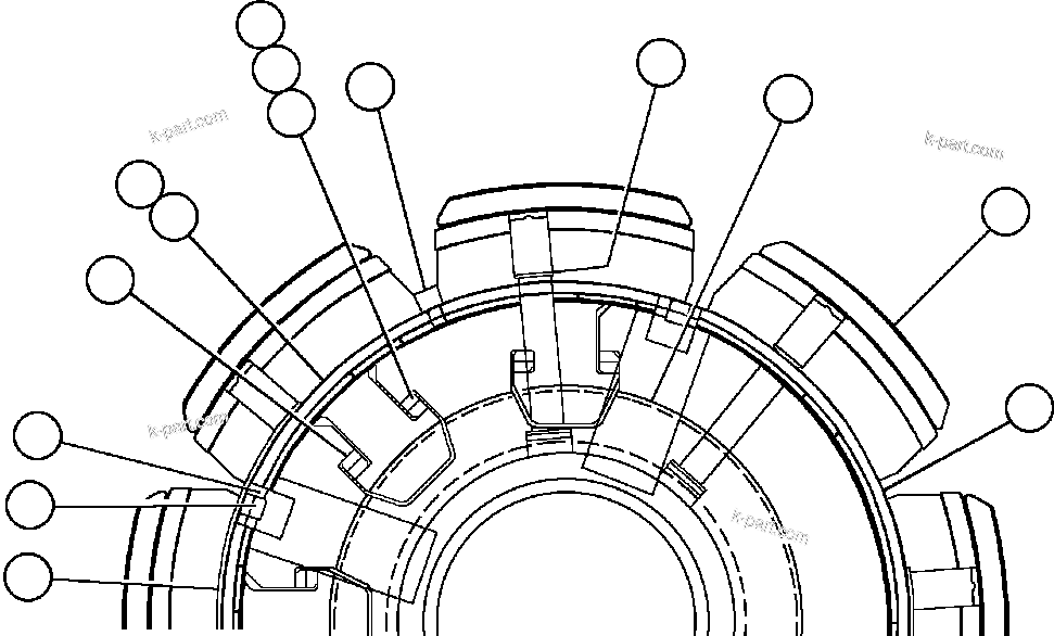 Komatsu parts book diagram for AFE47-EF 730E S/N A30445 & A30446   ORAPA MINE: ALTERNATOR - 22M2 - 2 (PB9266)