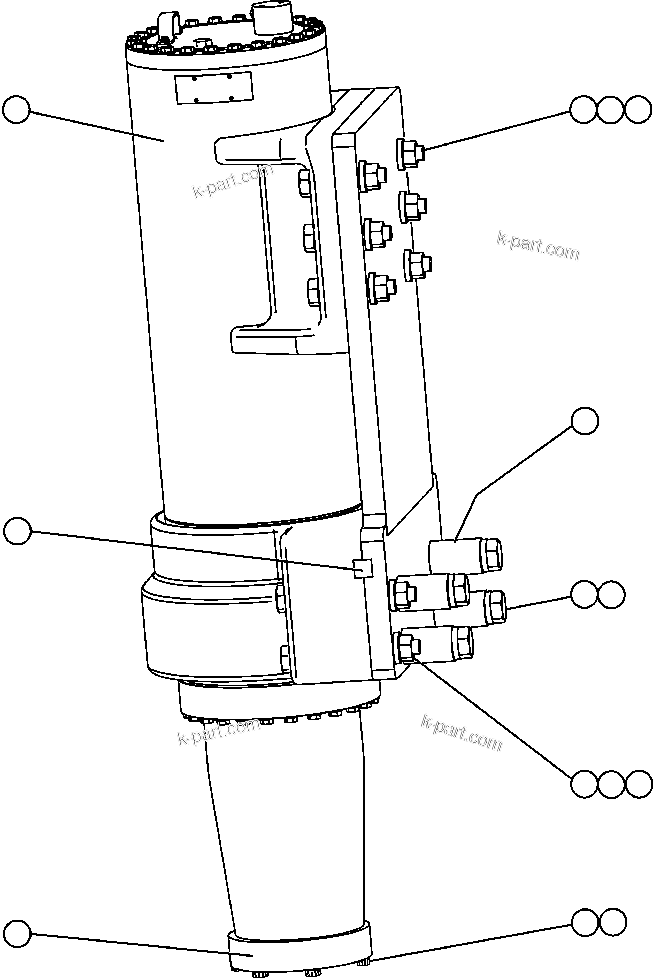 Komatsu parts book diagram for AFE47-FE 730E S/N A30512 - A30517    ROSSING URANIUM: FRONT SUSPENSION MOUNTING