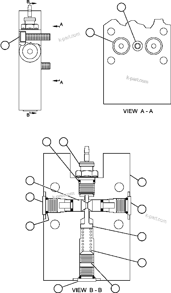 Komatsu parts book diagram for AFE47-FE 730E S/N A30512 - A30517    ROSSING URANIUM: DIFFERENTIAL SWITCH ASSEMBLY (BF4608)