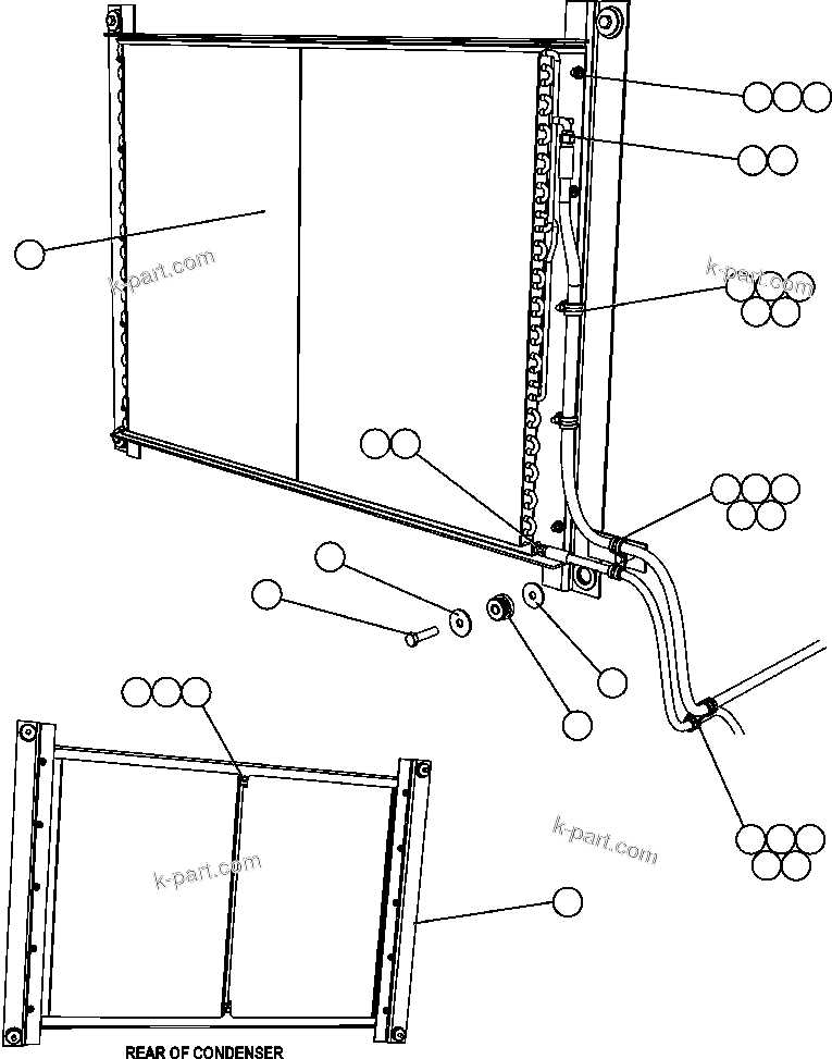 Komatsu parts book diagram for AFE47-FE 730E S/N A30512 - A30517    ROSSING URANIUM: AIR CONDITIONER PIPING & INSTALLATION