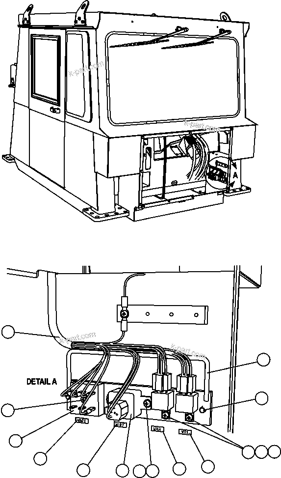 Komatsu parts book diagram for AFE47-FE 730E S/N A30512 - A30517    ROSSING URANIUM: WIPER/WASHER TIMER DELAY MODULES