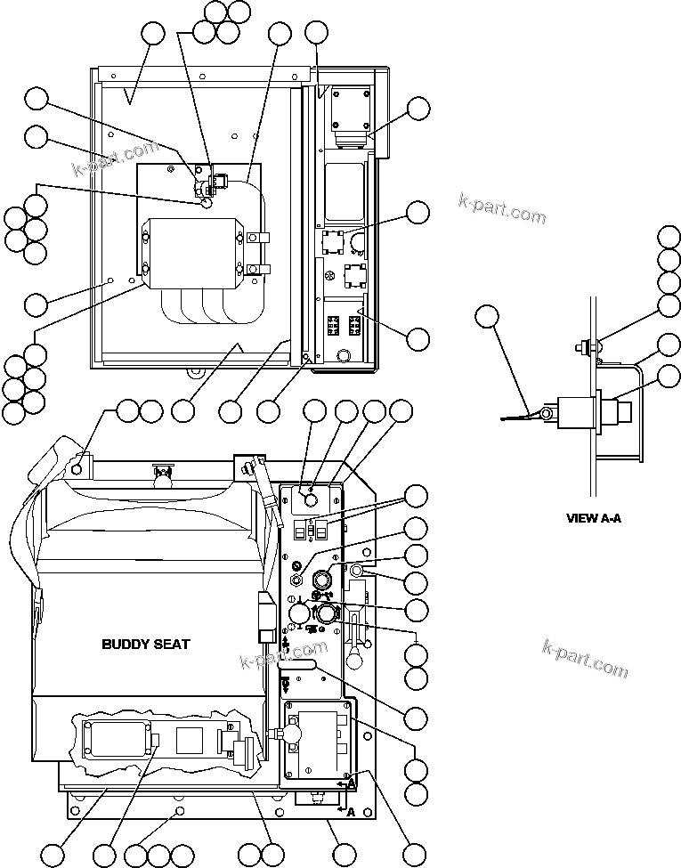Komatsu parts book diagram for AFE47-FE 730E S/N A30512 - A30517    ROSSING URANIUM: CAB INTERFACE COMPARTMENT