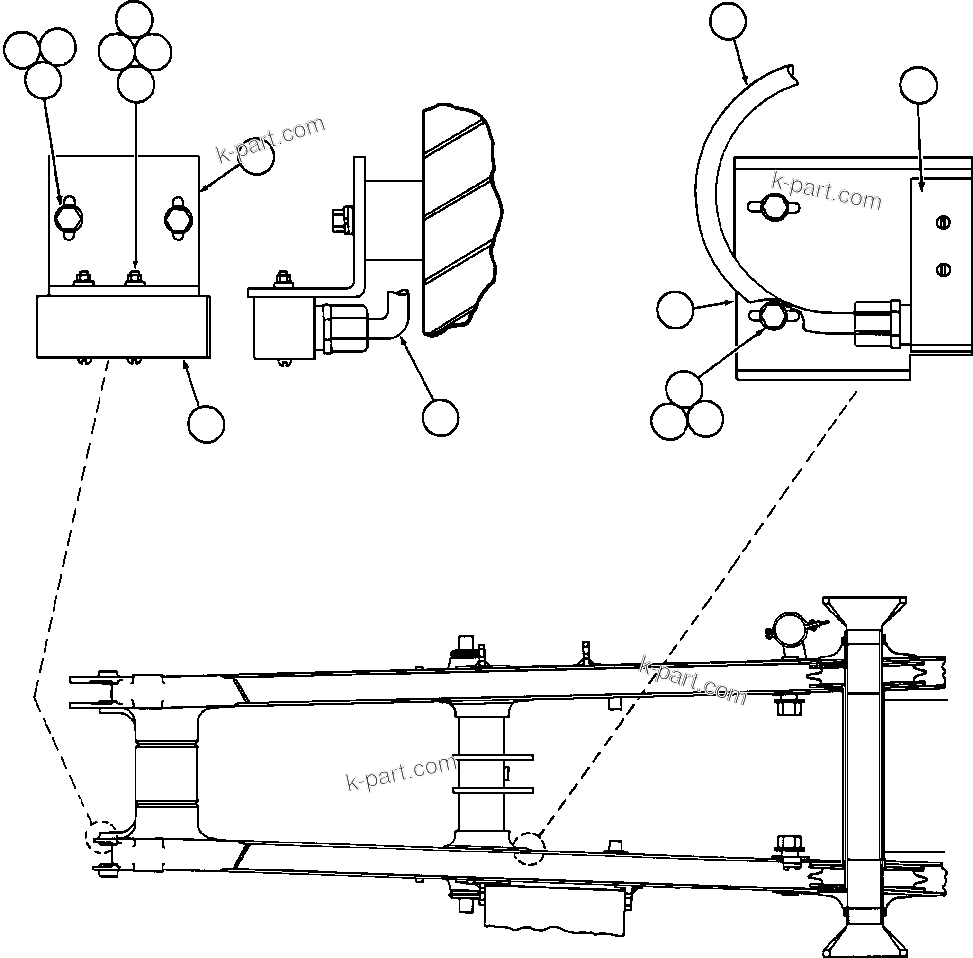 Komatsu parts book diagram for AFE47-FE 730E S/N A30512 - A30517    ROSSING URANIUM: HOIST LIMIT & BODY-UP INTERLOCK SWITCH