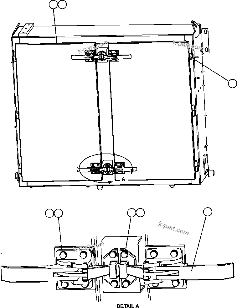 Komatsu parts book diagram for AFE47-FE 730E S/N A30512 - A30517    ROSSING URANIUM: BRAKE CABINET ASSEMBLY
