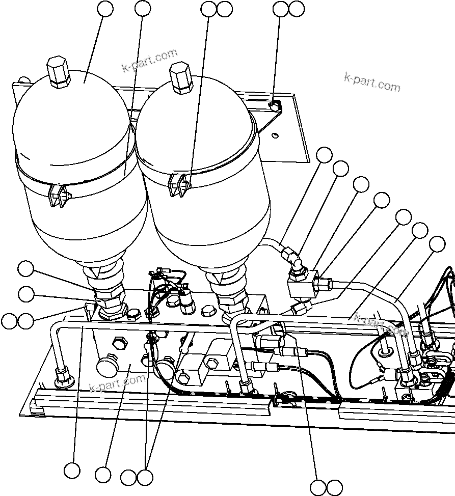 Komatsu parts book diagram for AFE47-FE 730E S/N A30512 - A30517    ROSSING URANIUM: BRAKE CABINET ASSEMBLY - 2