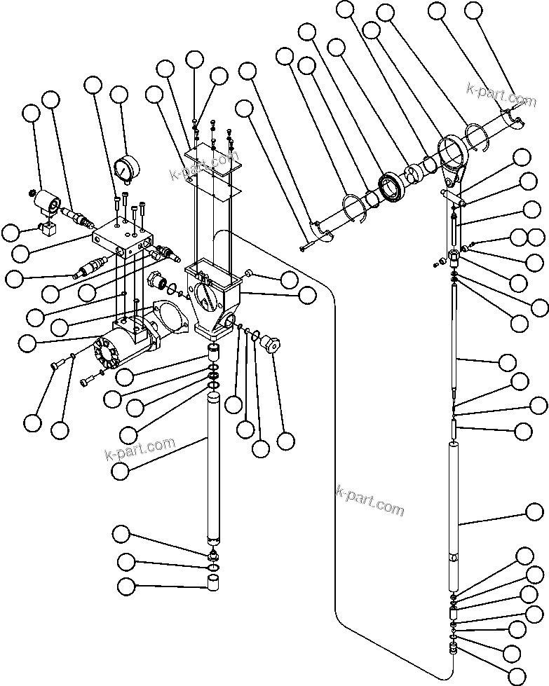 Komatsu parts book diagram for AFE47-FE 730E S/N A30512 - A30517    ROSSING URANIUM: LUBE PUMP ASSEMBLY (PC1767)