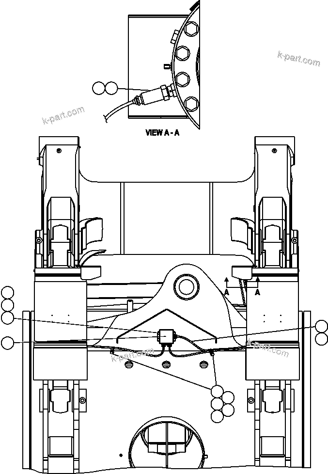Komatsu parts book diagram for AFE47-FE 730E S/N A30512 - A30517    ROSSING URANIUM: PAYLOAD METER III - REAR SUSPENSIONS