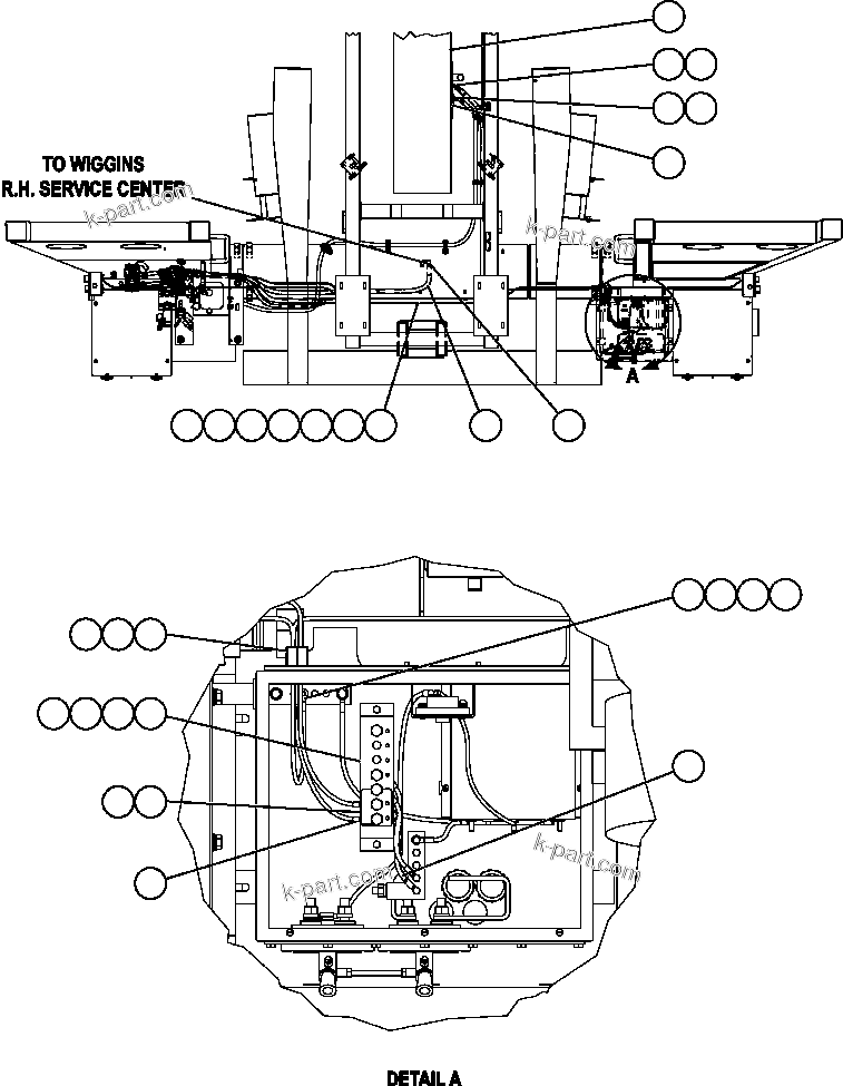 Komatsu parts book diagram for AFE47-FE 730E S/N A30512 - A30517    ROSSING URANIUM: ENGINE OIL RESERVE SYSTEM - 1