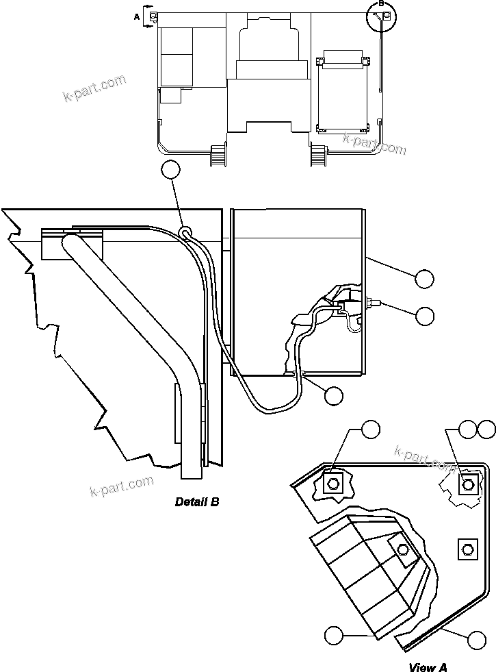 Komatsu parts book diagram for AFE47-FE 730E S/N A30512 - A30517    ROSSING URANIUM: BACKUP LIGHTS