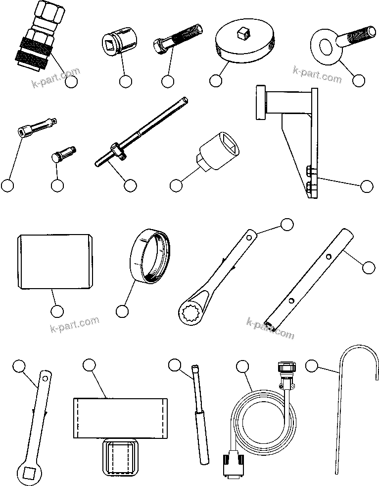 Komatsu parts book diagram for AFE47-FE 730E S/N A30512 - A30517    ROSSING URANIUM: TOOL GROUP - INTERNATIONAL