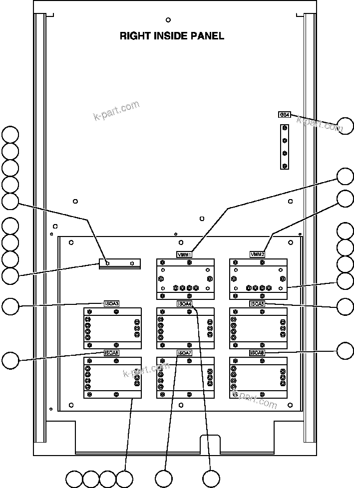 Komatsu parts book diagram for AFE47-FE 730E S/N A30512 - A30517    ROSSING URANIUM: CONTROL CABINET ASSEMBLY - L.H. SIDE