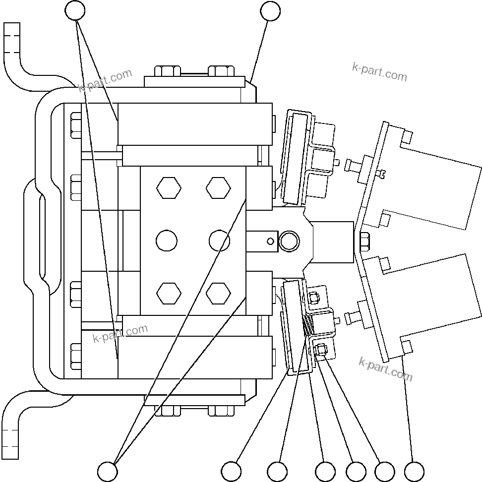 Komatsu parts book diagram for AFE47-FE 730E S/N A30512 - A30517    ROSSING URANIUM: REVERSER ASSEMBLY (PB9229)