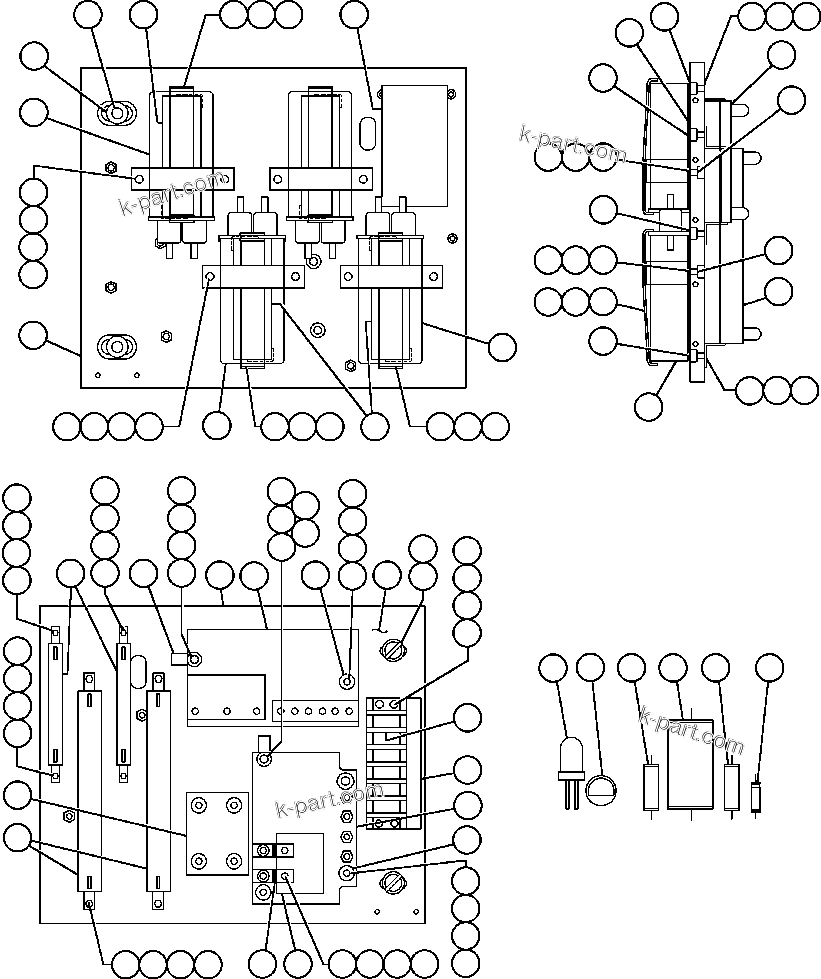 Komatsu parts book diagram for AFE47-FE 730E S/N A30512 - A30517    ROSSING URANIUM: PANEL - AFSE - 2 (VE5132)