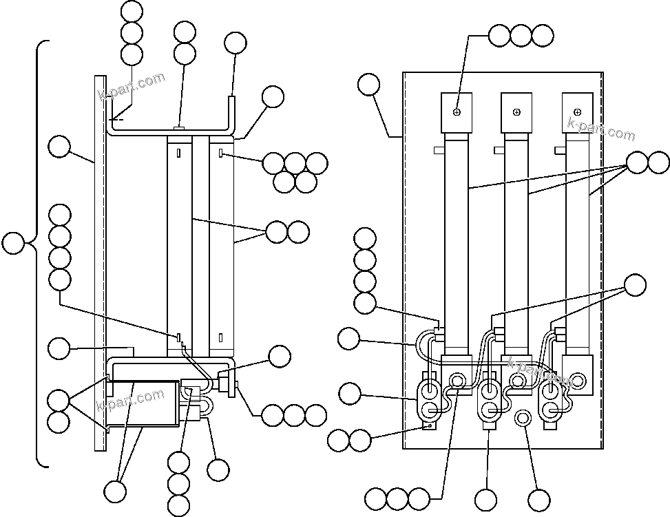 Komatsu parts book diagram for AFE47-FE 730E S/N A30512 - A30517    ROSSING URANIUM: PANEL - FILTER (PB5066)