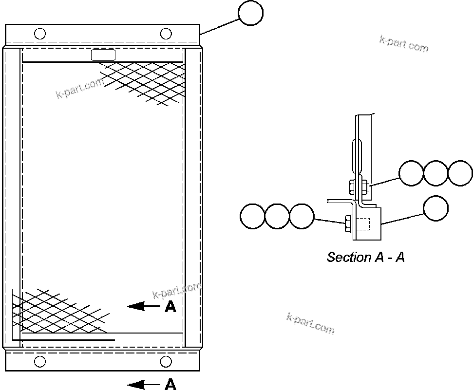 Komatsu parts book diagram for AFE47-FE 730E S/N A30512 - A30517    ROSSING URANIUM: PANEL - FILTER - 1 (PB5066)